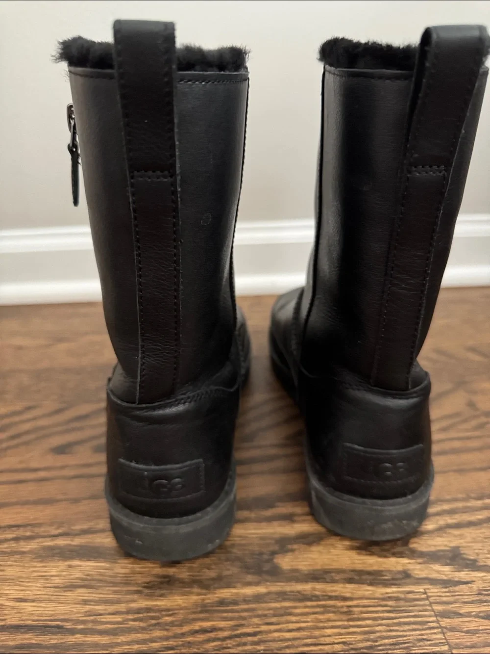 UGG Shearling Fur Lined Mid-Calf Boots